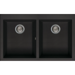 Elleci QUADRA350T 花崗岩廚房台上石盆 (黑色)